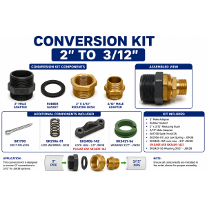 CONVERSION KIT 2" TO 3/12"