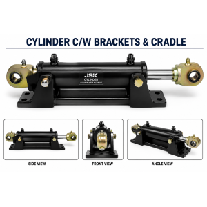CYLINDER C/W BRACKETS &  CRADLE