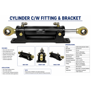 CYLINDER C/W FITTING & BRACKET