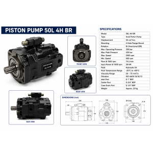 PISTON PUMP 50L 4H BR