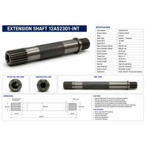 EXTENSION SHAFT 12AS2301 -INT