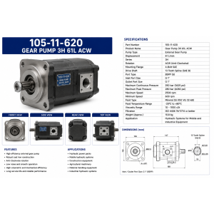 GEAR PUMP 3H 61L ACW