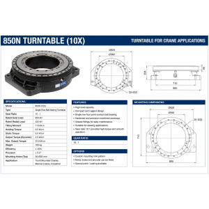 TURNTABLE (10X) 850N