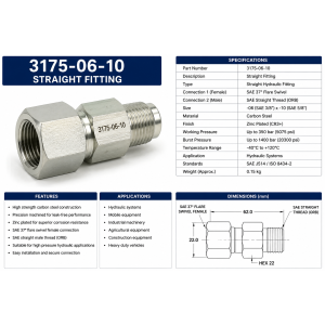 STRAIGHT FITTING 3175-06-10.