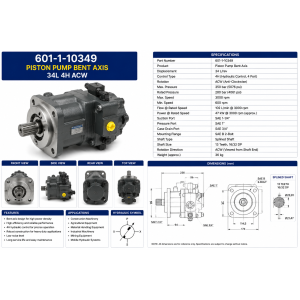 PISTON PUMPBENT AXIS 34L 4H ACW