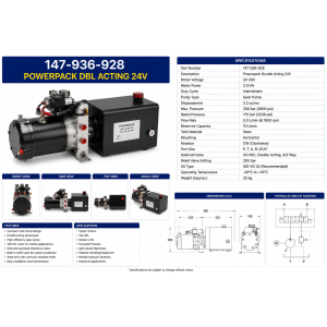 POWERPACK DBL ACTING 24V-147-936-928